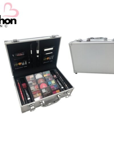 Richoninc Silver Train Case Makeup Set