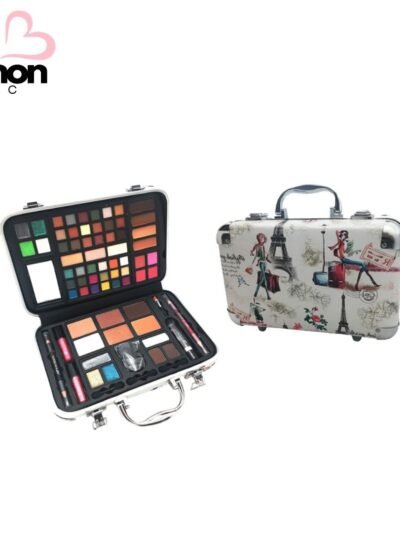 Richoninc White Train Case Makeup Set