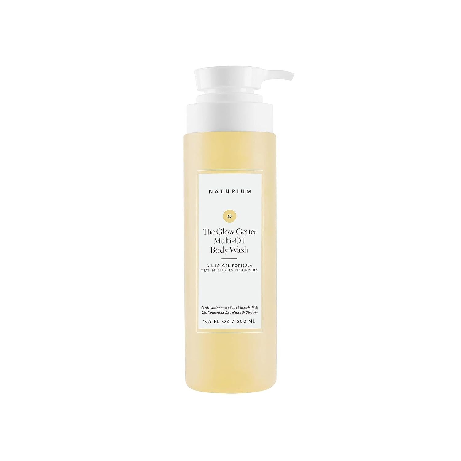 Naturium The Glow Getter Multi-Oil Hydrating Body Wash, Gentle Cleanser, 16.9 oz