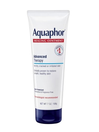 Aquaphor Healing Ointment Advanced Therapy Skin Protectant, Dry Skin Body Moisturizer, 7 Oz Tube