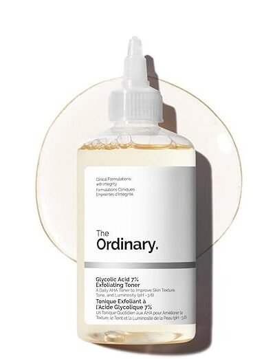 The Ordinary Glycolic Acid 7% Exfoliating Toner, Brightening and Smoothing Daily Toner for More Even-Looking Skin Tone