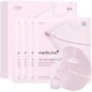 Medicube Salmon DNA PDRN pink collagen jelly gel mask | overnight face mask for glass glow skin- elasticity, hydrating, firming and moisturizing | korean skincare, 28g, 4ea