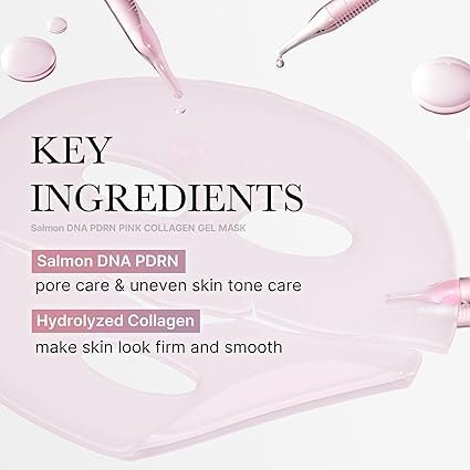 Medicube Salmon DNA PDRN pink collagen jelly gel mask | overnight face mask for glass glow skin- elasticity, hydrating, firming and moisturizing | korean skincare, 28g, 4ea - Image 4