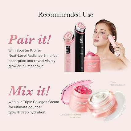 Medicube Jelly Cream with Collagen, Niacinamide | Freeze-Dried Hydrolyzed Collagen for Skin Barrier Hydration & 24H Glow | Plumper, Firmer looking skin | 3.71 fl.oz - Image 5