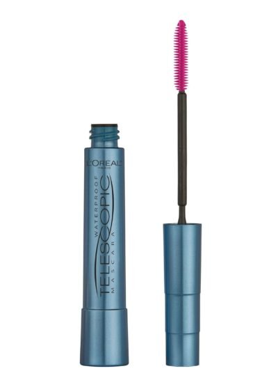 L’Oreal Paris Makeup Original Telescopic Mascara, Separating Mascara Volume and Length Formula, Waterproof, Black, 0.27 Fl Oz., 1 Count