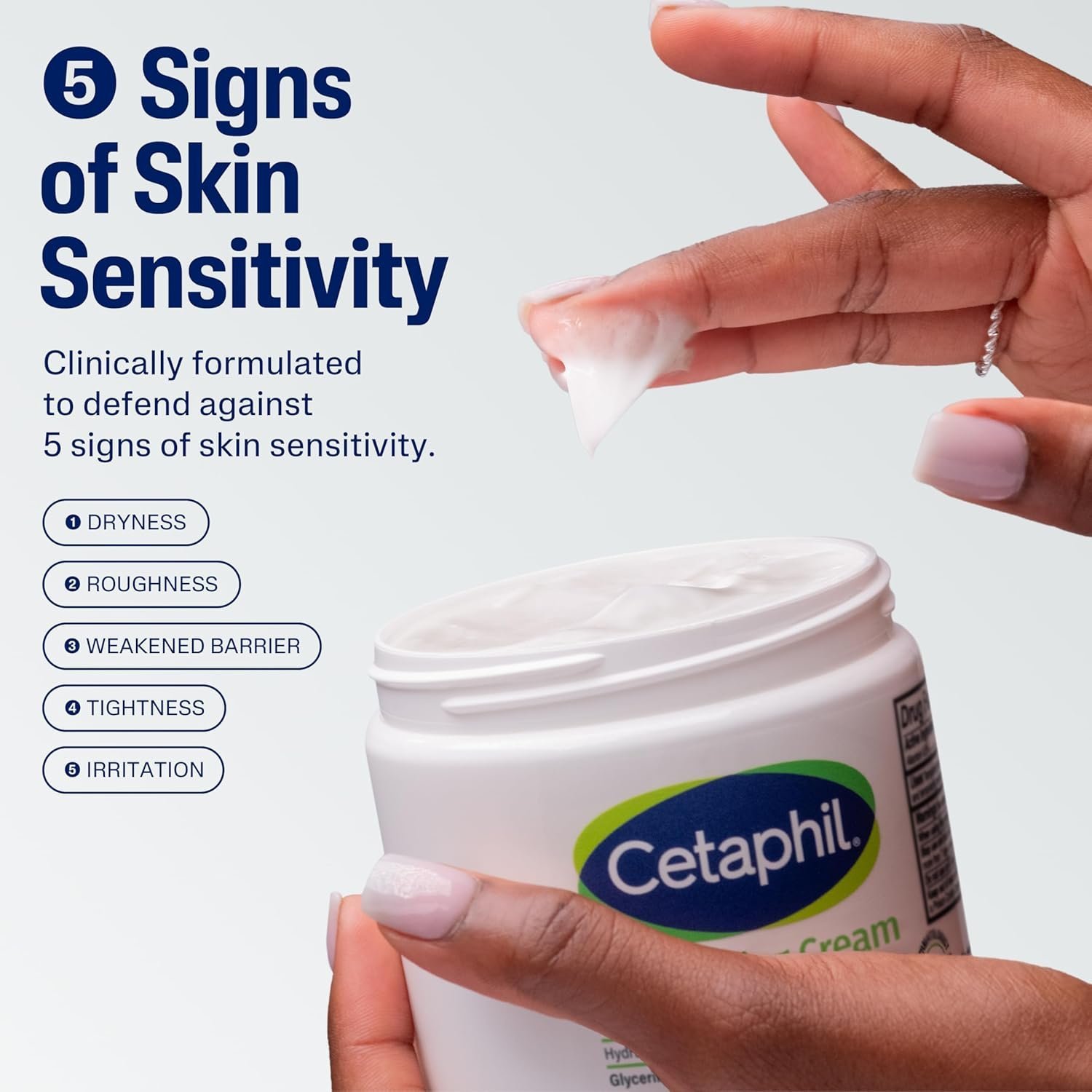 Cetaphil Face & Body Moisturizer, Hydrating Moisturizing Cream for Dry to Very Dry, Sensitive Skin, NEW 16 oz 2 Pack, Fragrance Free, Non-Comedogenic, Non-Greasy - Image 2