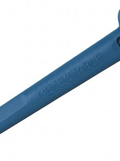 Metal Detectable Retractable Pens - All Blue Pen, Standard Blue Ink, With Lanyard Attachment, Pack of 50 pens