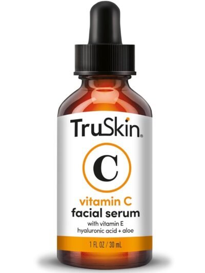 TruSkin Vitamin C Serum for Face – Anti Aging Face Serum with Hyaluronic Acid & Vitamin E – Brightening Formula for Improving Appearance of Dark Spots, Fine Lines & Wrinkles – All Skin Types, 1 fl oz