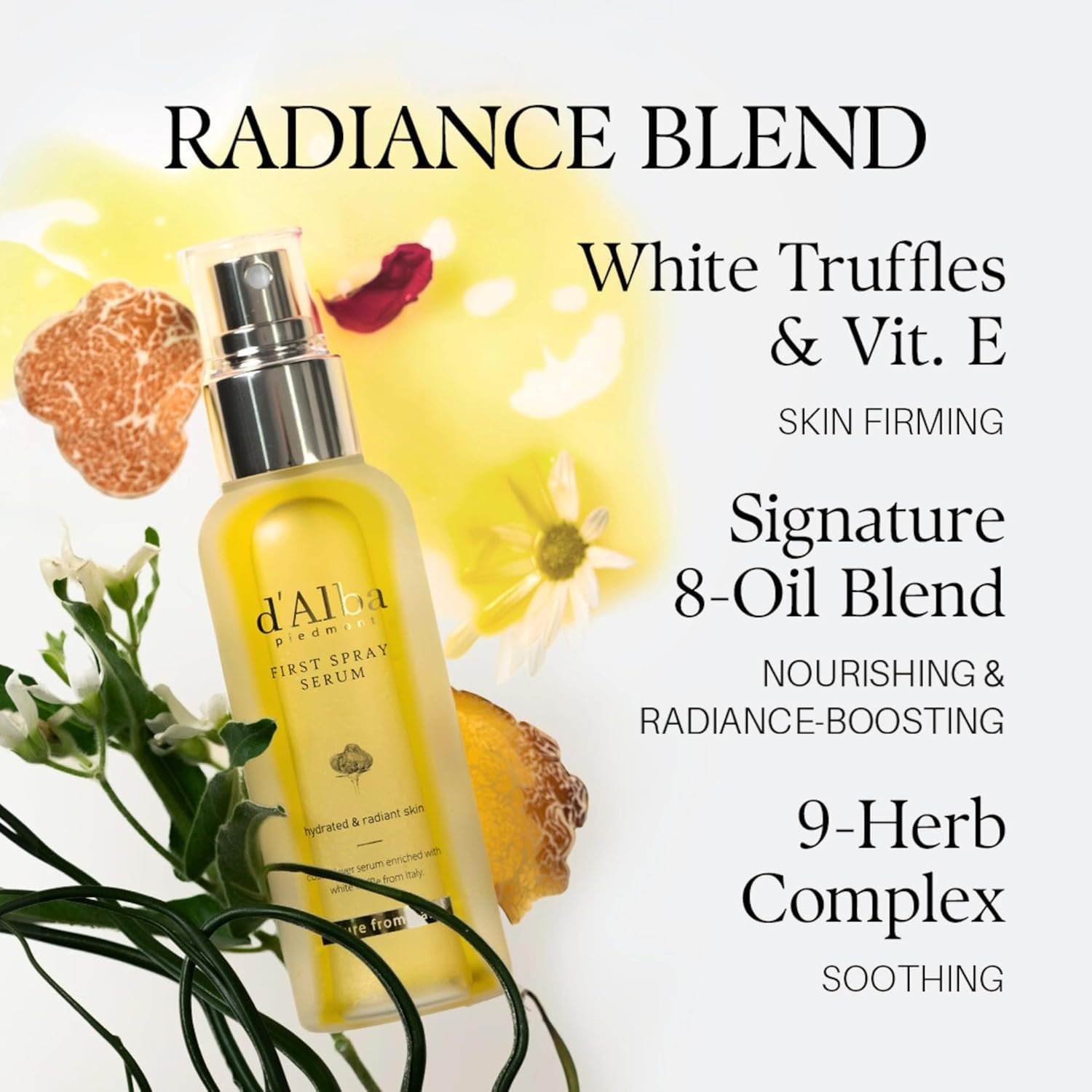 D'alba Piedmont Italian White Truffle First Spray Serum, Vegan Skin Care, Light-weight Face Moisturizer, Glow Serum for Radiant Skin, Non Comedogenic, All In One Mist, Korean Skin Care (3.38 fl oz.) - Image 6
