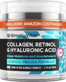 Anti-Aging Face Moisturizer with Retinol, Collagen & Hyaluronic Acid - Made in USA - Moisturizer Face Cream for Women & Men - Firming & Hydrating Neck Cream - Day & Night Skin Care - 1.7 fl oz