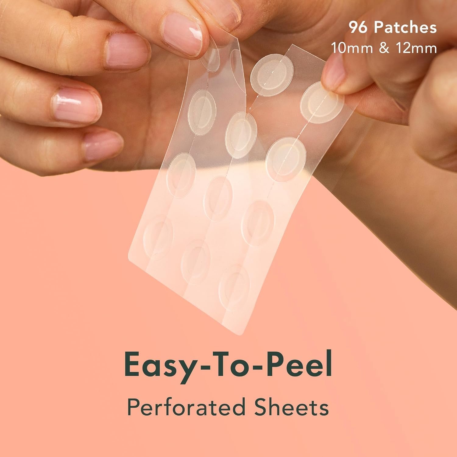 Rael Pimple Patches, Miracle Invisible Spot Cover - Hydrocolloid Acne Pimple Patch, Absorbs Zits & Blemish, Korean Skin Care, 2 Sizes (96 Count) - Image 2