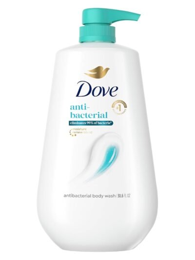Dove Body Wash with Pump Antibacterial For All Skin Types Protects from Dryness 30.6 oz