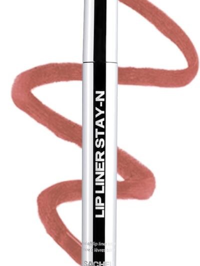 Sacheu Lip Liner STAY-N Peel Off Lip Stain — Long Lasting Waterproof Lip Tint with Hyaluronic Acid & Vitamin E — Transfer Proof Matte Finish, Vegan & Cruelty-Free (p-INKED)