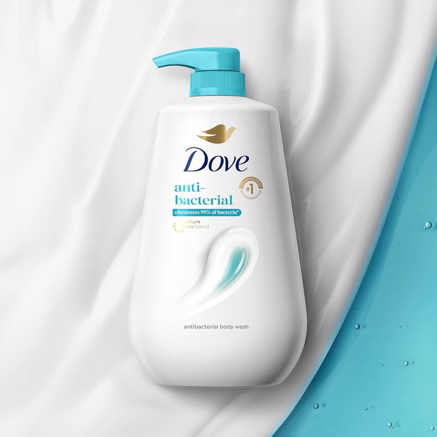 Dove Body Wash with Pump Antibacterial For All Skin Types Protects from Dryness 30.6 oz - Image 5