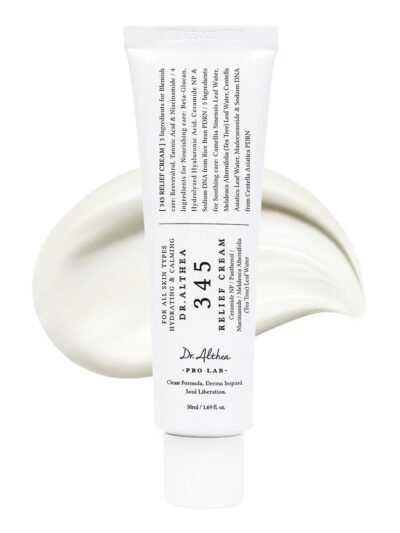 Dr.Althea 345 Relief Cream | Moisturizer for Soothing Recovery and Blemish Care with PDRN & Niacinamide | Korean Vegan Skin Care for All Skin Types, 1.69 Fl Oz (Ver.2 - Pack of 1)