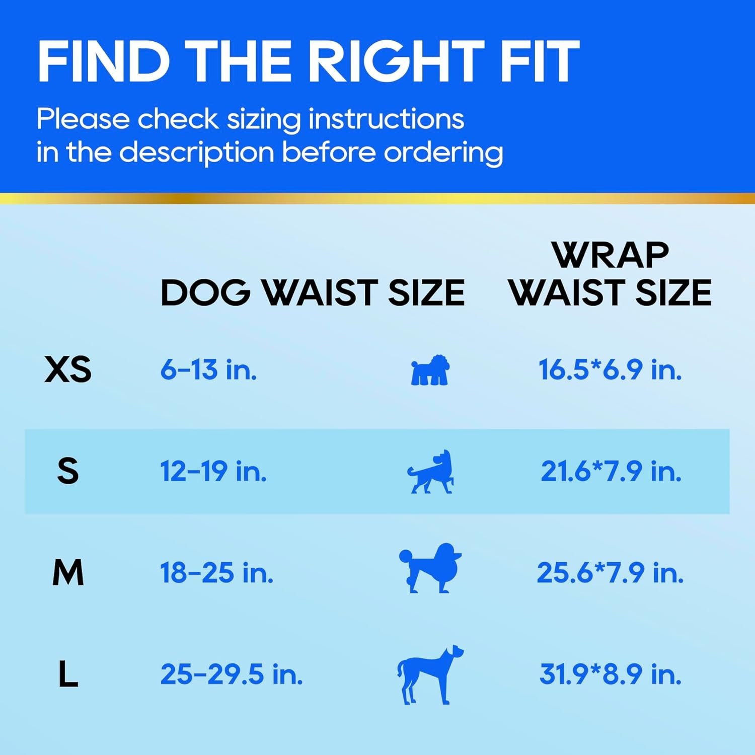HONEY CARE All-Absorb A26 Male Dog Wrap, 50 Count, Small - Image 3