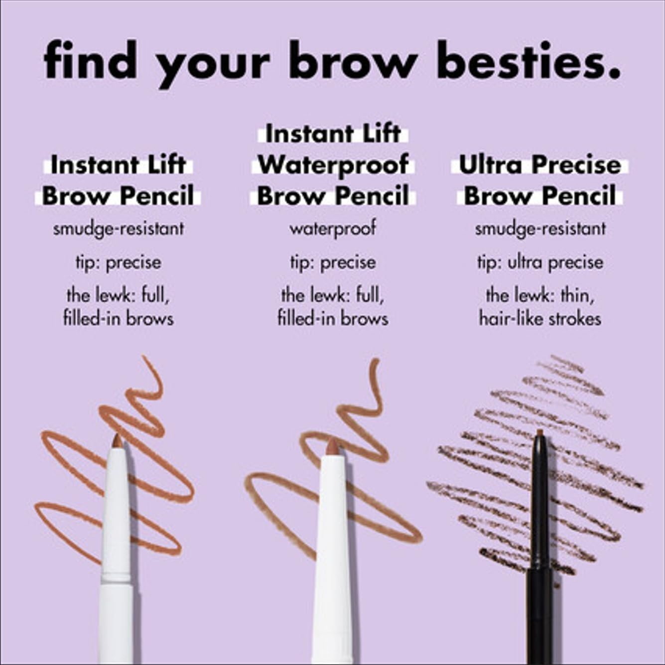 E.l.f. Instant Lift Brow Pencil, Dual-Sided, Precise, Fine Tip, Shapes, Defines, Fills Brows, Contours, Combs, Tames, Neutral Brown, 0.006 Oz - Image 5