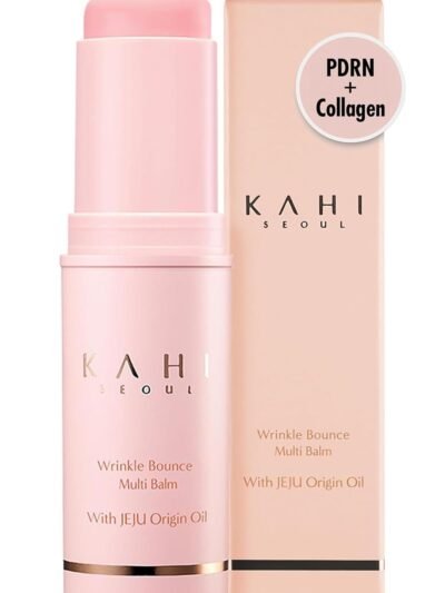 KAHI Wrinkle Bounce Multi Balm Stick | PDRN Collagen Wrinkle Stick | Korean Skin Care |All-in-One Hydrating Lip Balm Eye Cream Neck Cream Make Up Base & Face Mist Moisture Balm