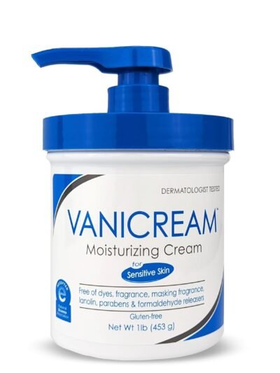 Vanicream Moisturizing Skin Cream with Pump Dispenser - 16 fl oz (1 lb) - Moisturizer Formulated Without Common Irritants for Those with Sensitive Skin