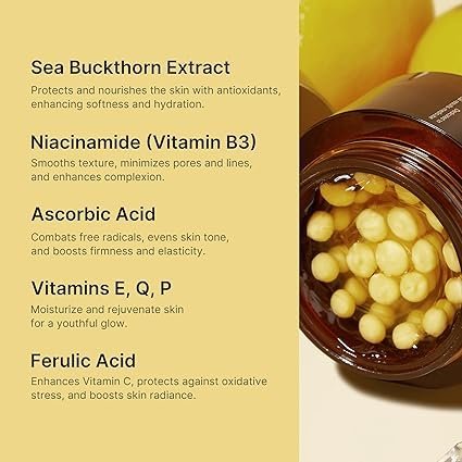 Medicube Capsule Cream with Deep Vitamin C | Liposome Vitamin C Golden Capsule for Radiance & Firm-Looking Skin | Hydrating Glow Gel Texture | Korean Skincare, 1.94 oz - Image 2