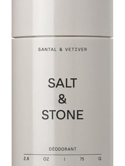 SALT & STONE Aluminum Free Deodorant | Extra Strength 48 Hour Protection for Women & Men | Made with Seaweed Extracts, Niacinamide & Prebiotics (Santal & Vetiver)
