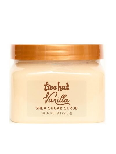 Tree Hut Vanilla Shea Sugar Exfoliating & Hydrating Body Scrub, 18 oz
