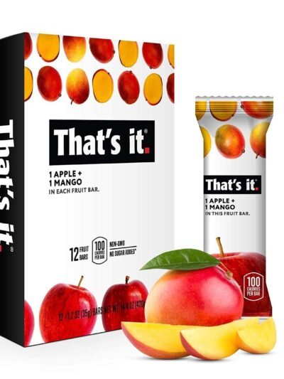That's it, Apple + Mango, Fruit bar,Pack of 12,Gluten Free, Kosher, Vegan