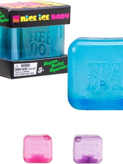 Schylling NeeDoh Nice Ice Baby - 1.25" Cube - Color May Vary (Pack of 1)
