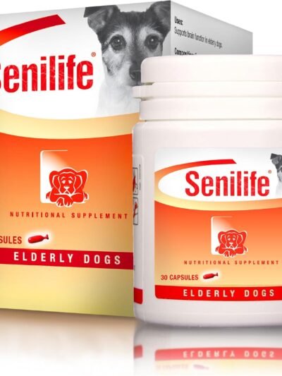 Senilife Cognitive Support Capsules for Senior Dogs, Brain Health & Cognitive Function Supplement, Supports Memory & Mental Alertness, 30 Capsules