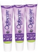 OptixCare Eye Lube Plus + Hyaluron 20g for Dog Cat Horses, Pack of 3