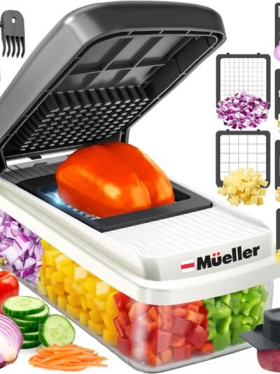 Mueller Vegetable Chopper Mandoline Slicer, Food Veggie Chopper