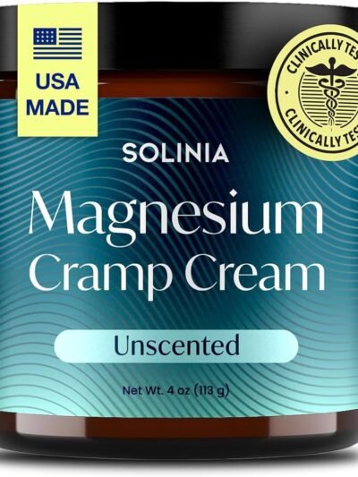 Magnesium Cream, USA-Made Unscented Magnesium Lotion for Feet
