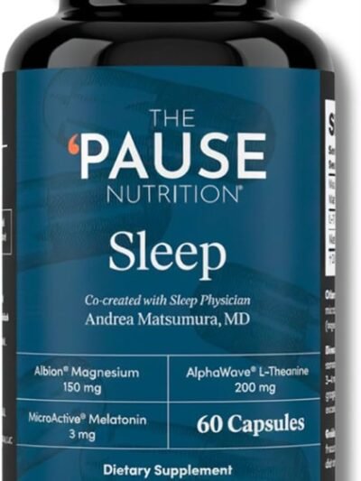 The 'Pause Life Sleep, Magnesium, Microactive Melatonin & L-Theanine, 60Cap